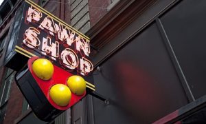 Pawn shop sign