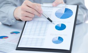 research with pie charts