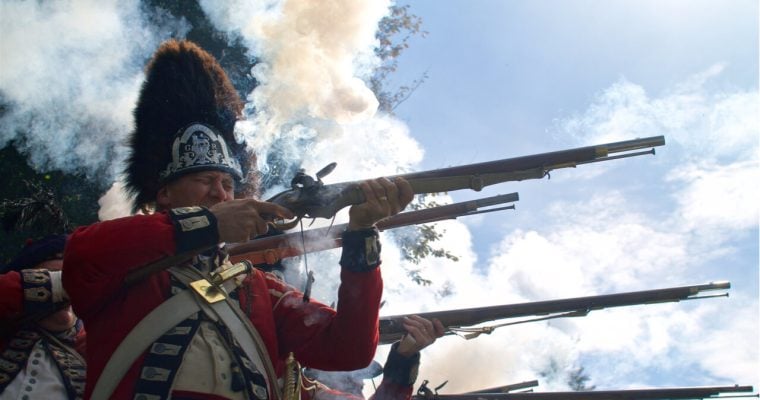 Revolutionary War reenactment