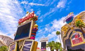Harrah's Las Vegas signs