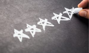 chalk stars on a chalkboard