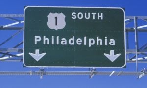 Road sign to Philadelphia South 1