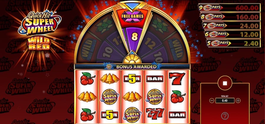 Super Wheel Wild Red Slots Machine