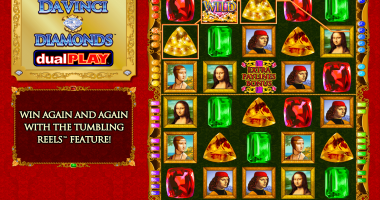 Da Vinci Diamonds Dual Play Slot Machine