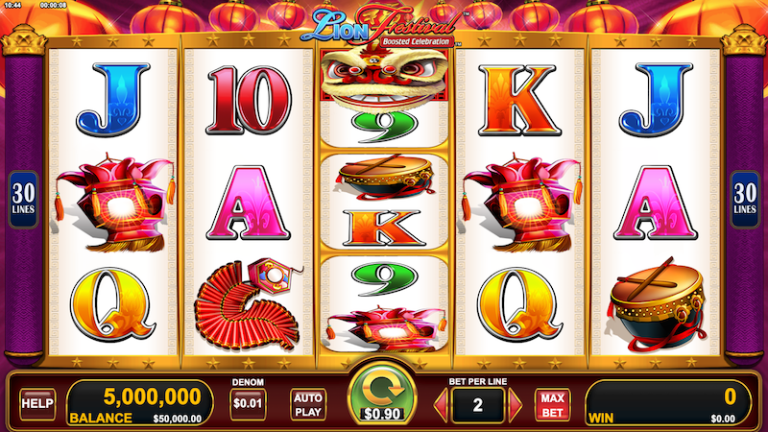 Lion Festival Slot Game - Free Play + $20 Free for Real Money