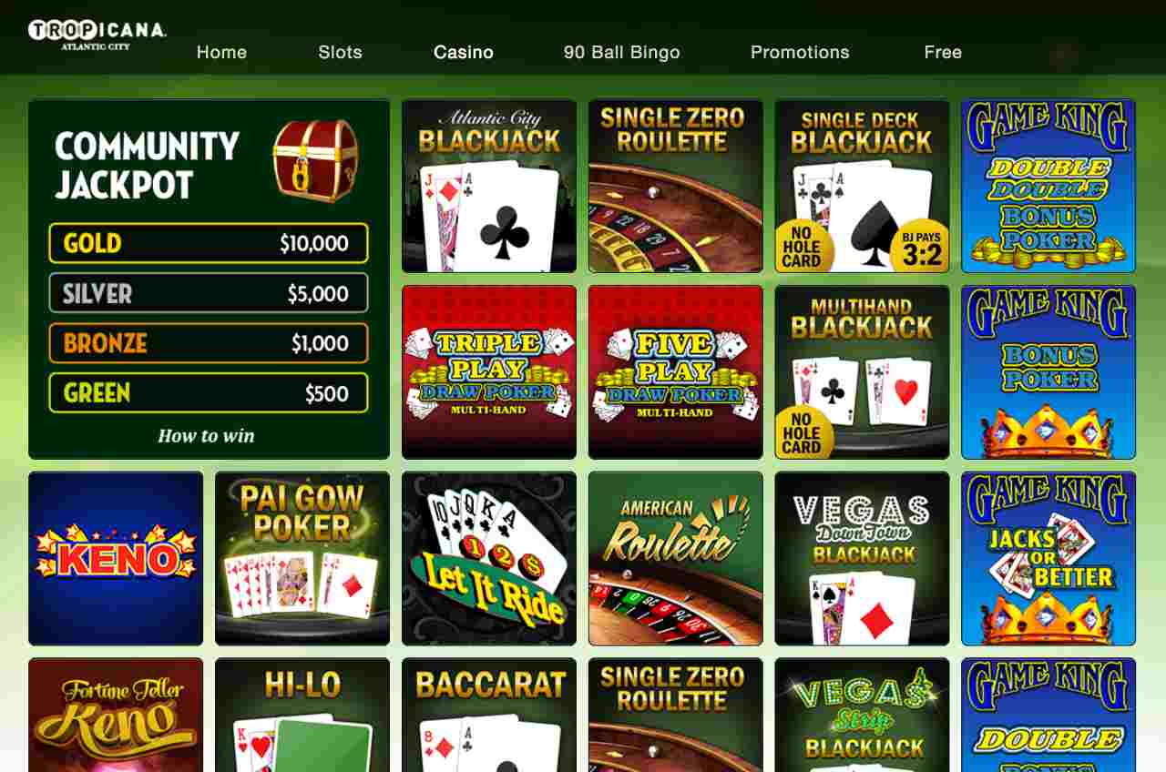 Tropicana Casino Online Slots