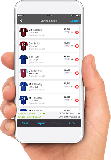 DraftKings DFS mobile