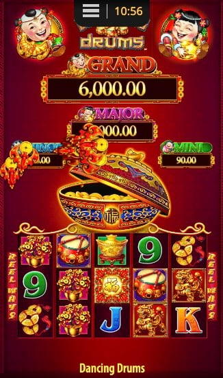 Dancing Drums slot machine win