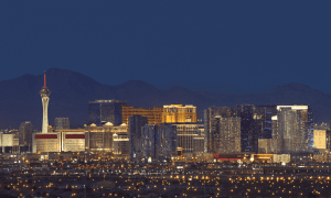 Vegas skyline view