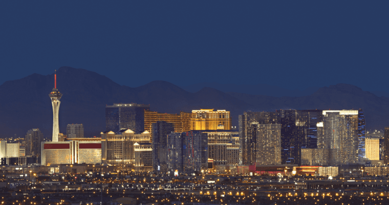 Vegas skyline view