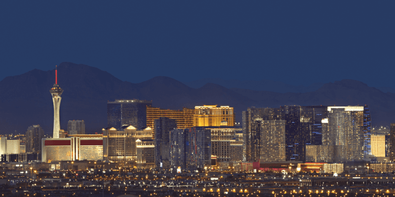 Vegas skyline view