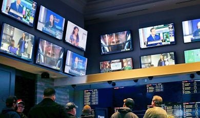 Sports Bar TV screens
