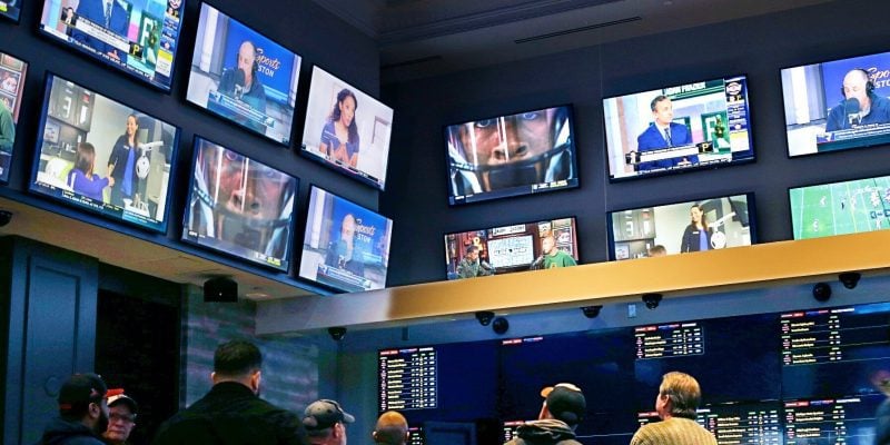 Sports Bar TV screens