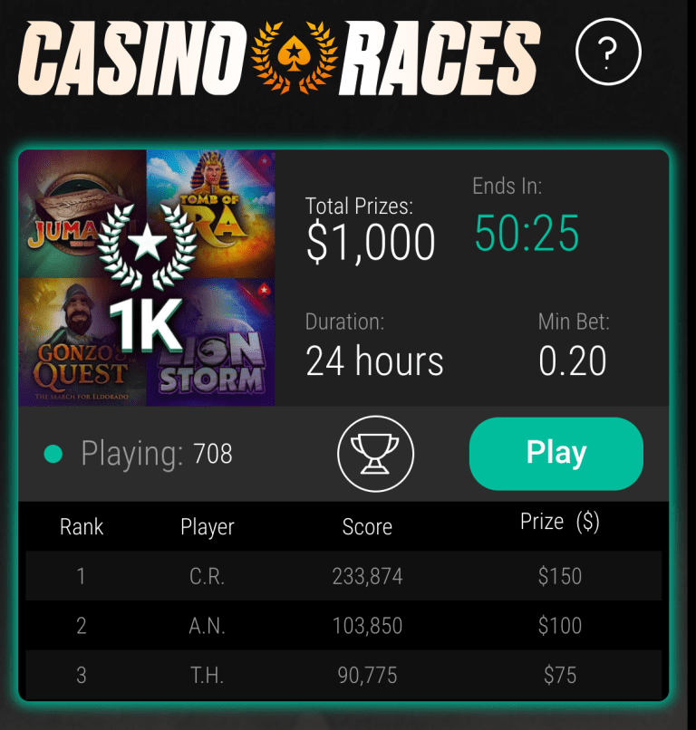 PokerStars Casino Bonus Code Get 1,500 Signup Bonus