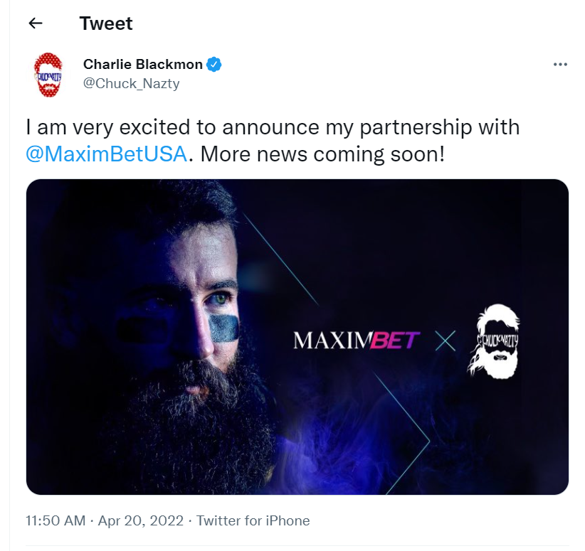 Charlie Blackmon MaximBet