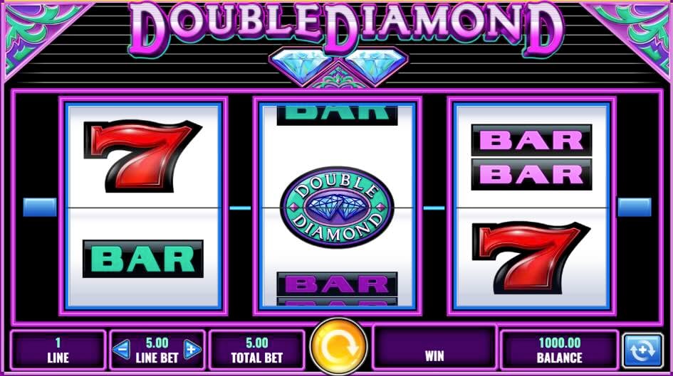 Slot gameplay on Double Diamond
