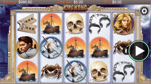 A screenshot of the King Kong slot game