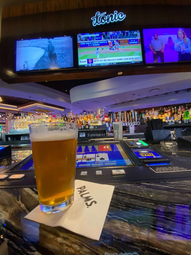 bartop video poker machines located near the sportsbook at Palms