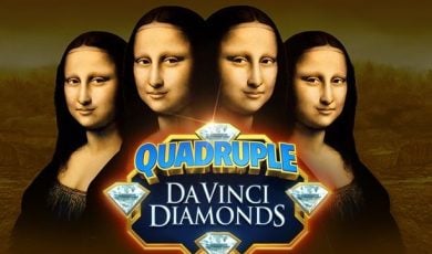 Quadruple Da Vinci Diamonds Slots logo