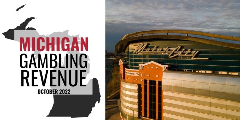 Michigan gambling revenue October 2022