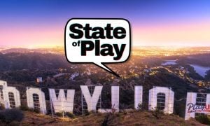 sunset over back of Hollywood sign gambling industry