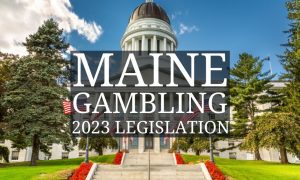 Facade of Maine State Capital Building where a couple bills to expand gambling have failed this year