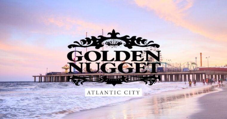 Dusk at Atlantic City Pier By The Beach With Golden Nugget Logo. The Golden Nugget's Atlantic City casino is the subject of a lawsuit.