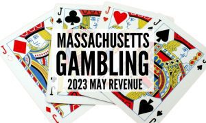 Jack Suite of Playing Cards with Massachusetts gambling revenue May 2023