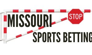 Red and White Road Block with Missouri Sports Betting
