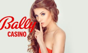 Woman Makes Hush Gesture with Bally's Casino Logo representing a soft launch of the app