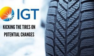 car tires symbolizes the strategic review igt has begun on its operations