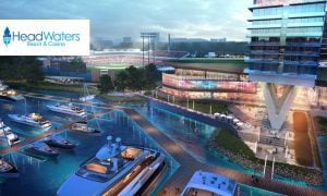 HeadWaters Resort & Casino in Norfolk Virginia Rendering and logo
