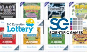 Various Scratch Off Games By North Carolina Education Lottery and Scientific Games logo