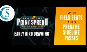 Beat The Point Spread Pigskin Challenge Promo Flyer with Snoqualmie Casino logo