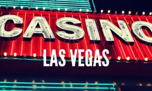Las Vegas Neon Casino Sign at Night