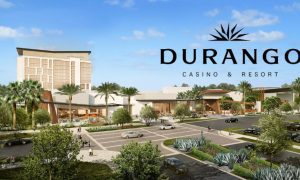 Rendering Of Exterior View of Durango Casino & Resort with logo