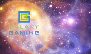 stars in outer space with the galaxy gaming logo laid over