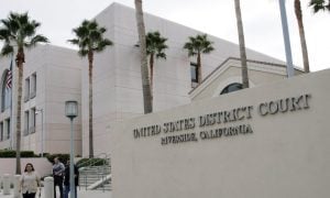 an exterior view of the united states district court building for the central district of california