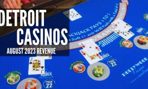 Blackjack Table At Hollywood Casino Greektown In Detroit Michigan with August 2023 revenue