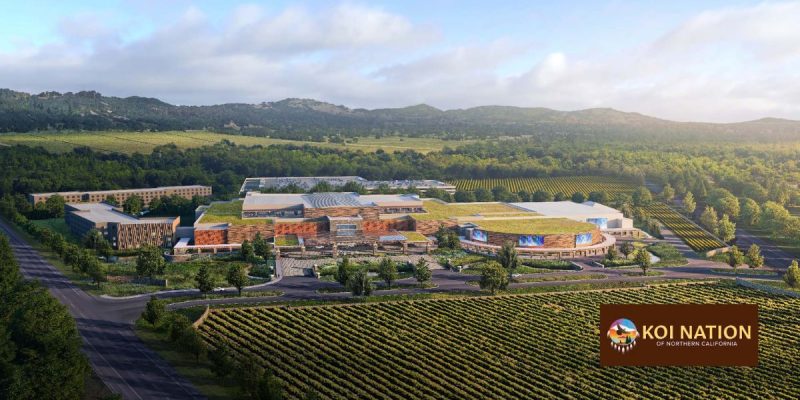 Shiloh Resort & Casino Rendering 1 with Koi Nation Sonoma logo