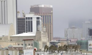 beachfront alongside atlantic city casinos