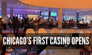 shot of the gaming floor inside bally's casino chicago