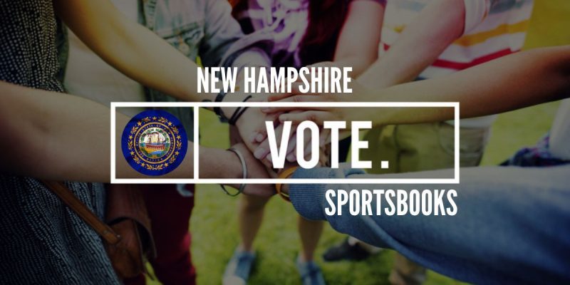 Hands Joined In Center With Word Vote and New Hampshire sportsbooks