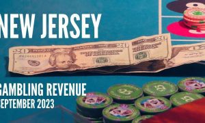 Money From Gambler Sits On Roulette Table At Tropicana Casino Atlantic City, NJ with New Jersey gambling revenue September 2023