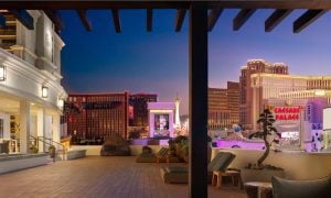 Open Air Deck At Nobu Hotel Inside Caesars Palace Las Vegas