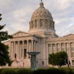 Trees Surround Missouri State Capitol Building