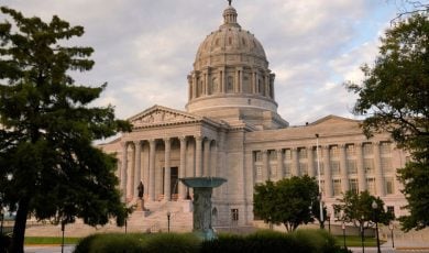 Trees Surround Missouri State Capitol Building