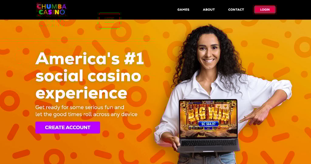 Chumba Casino sign-up screen