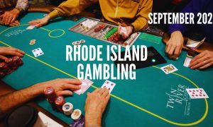 Dealer Deals Poker Game At Twin River Casino Lincoln, RI