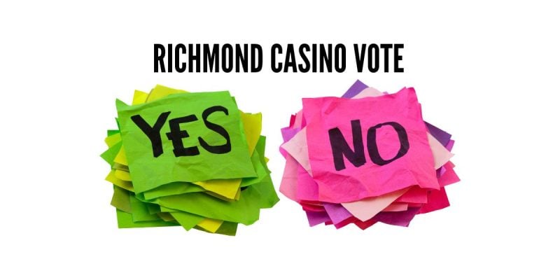Green And Red Stickies Yes/No Votes with Richmond casino vote